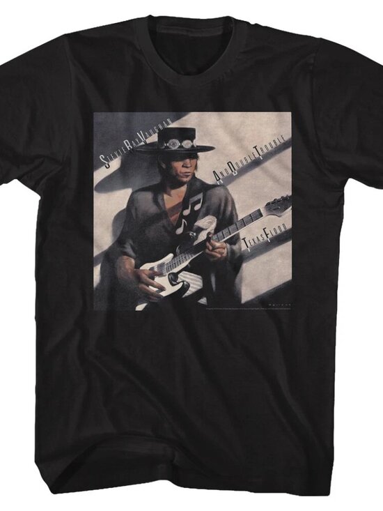Joanne Tops - Stevie Ray Vaughan And Double Trouble Texas Flood Rock Band T Shirt